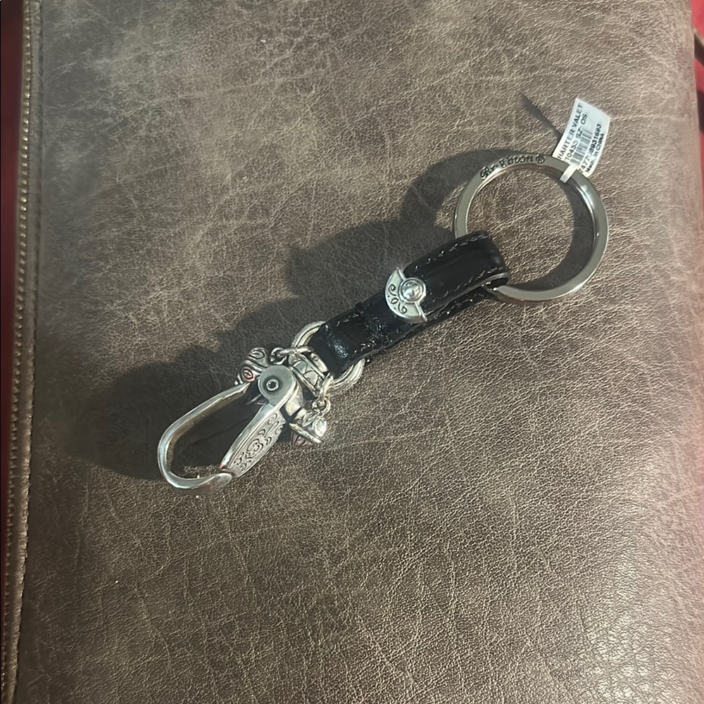 Brighton Black and Silver Charter Valet Key Holder with Elegant Design